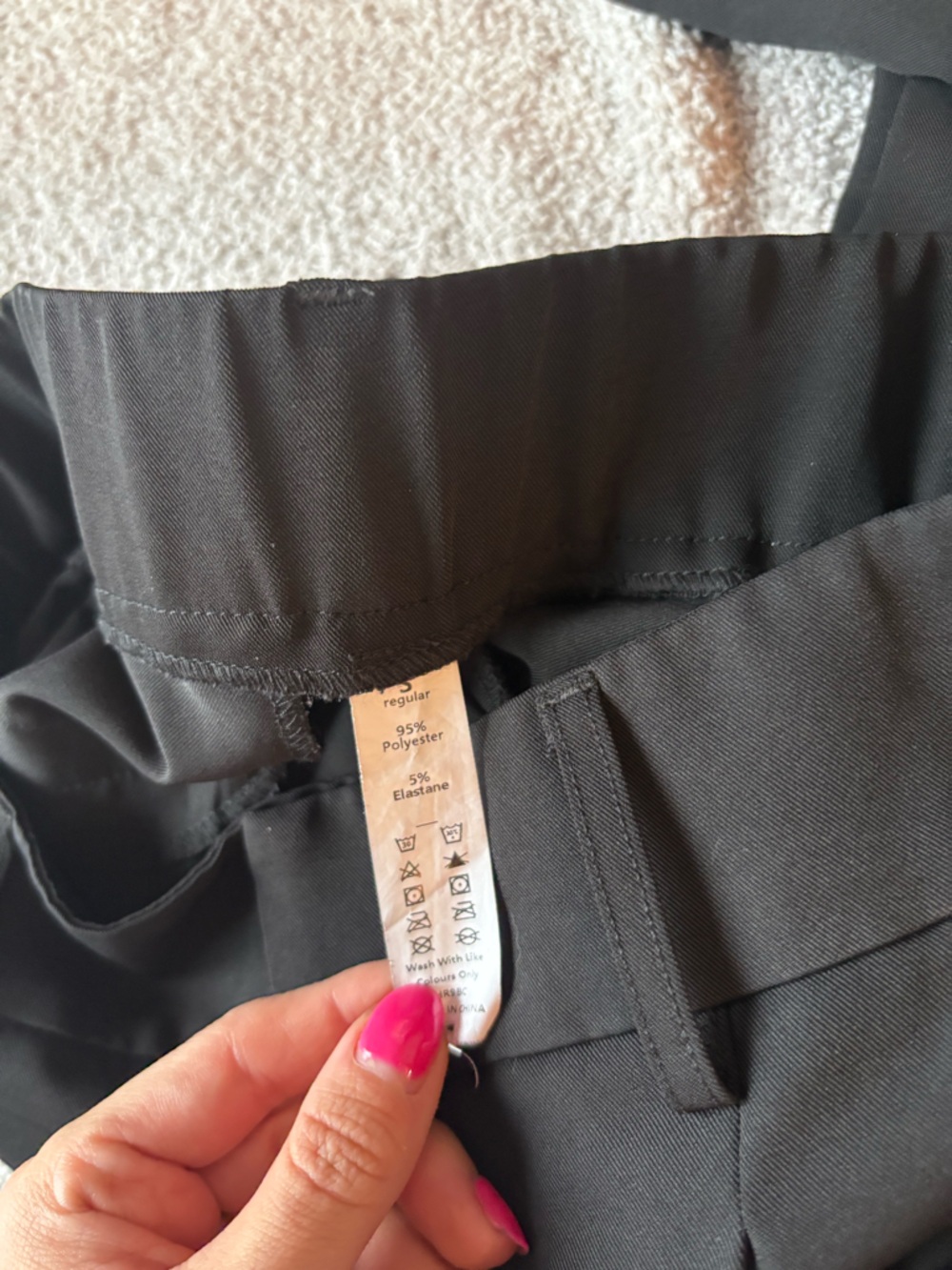 Halara High-Waist Black Tapered Dress Pants - Picture 2 of 2